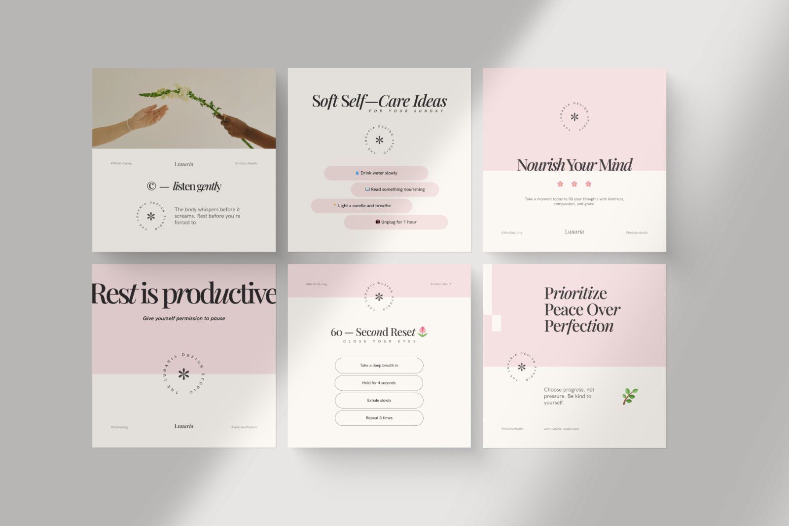 Wellness Instagram Template - Canva