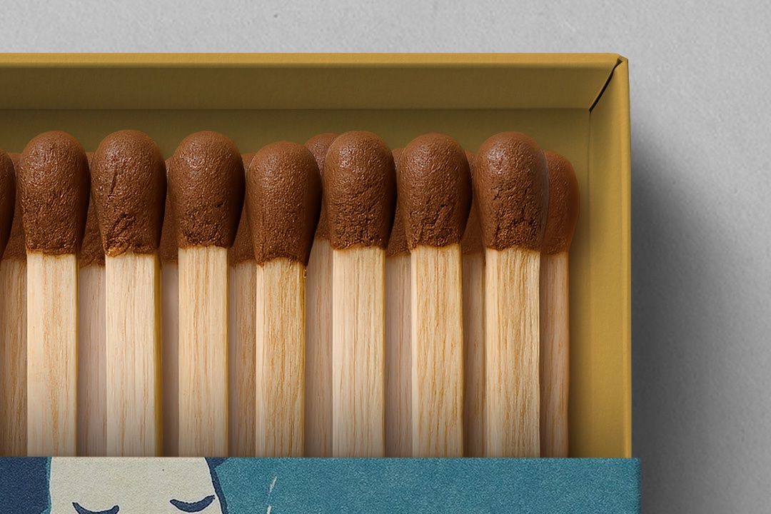 Matchbox Mockup – Flat-Lay (3 Objects)