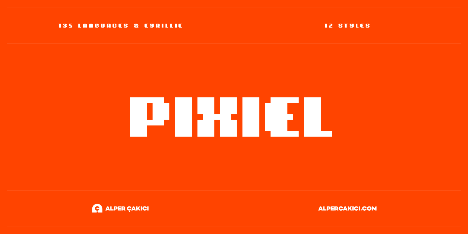 Pixiel - Modern Pixel Typeface