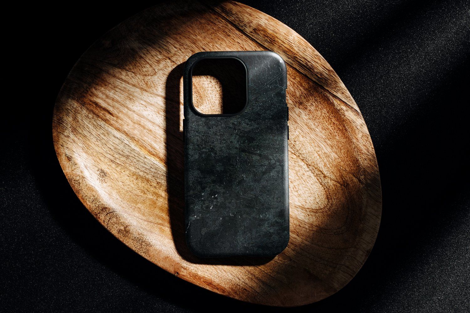 Black Concrete Seamless Pattern