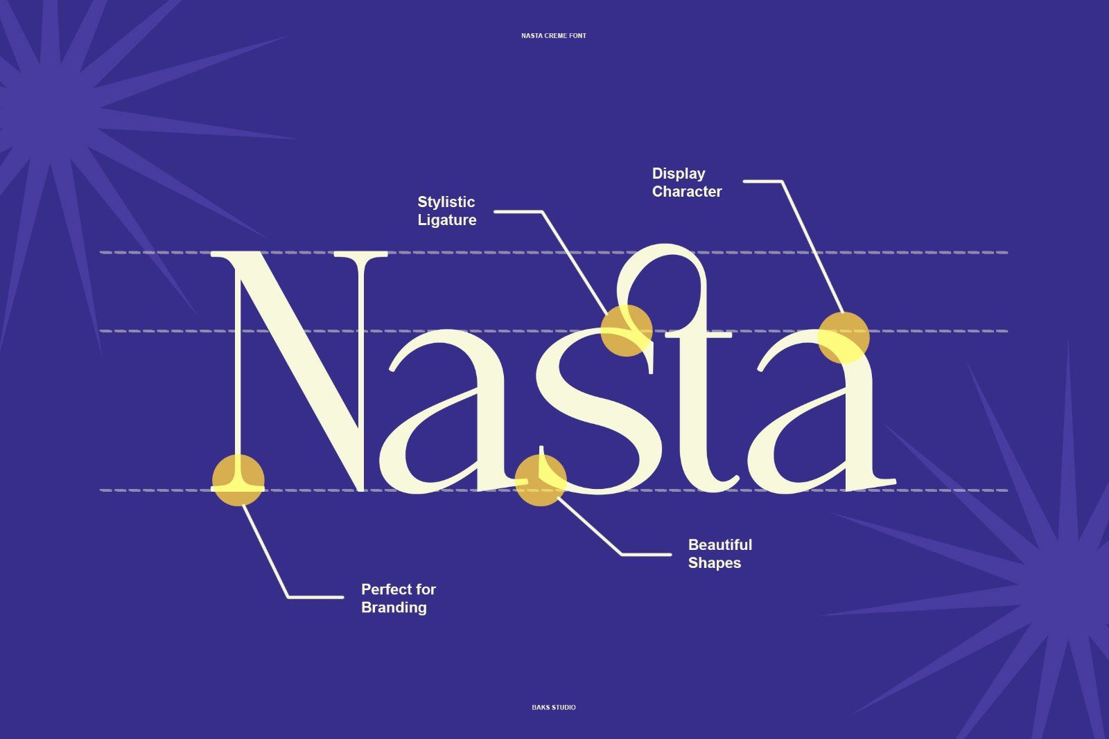 Nasta Creme | Modern Retro Serif Typeface