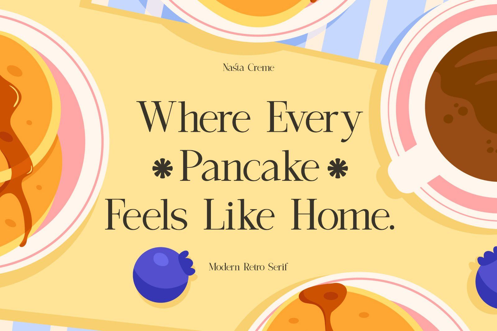 Nasta Creme | Modern Retro Serif Typeface