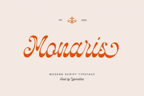 Monaris | Modern Script Typeface