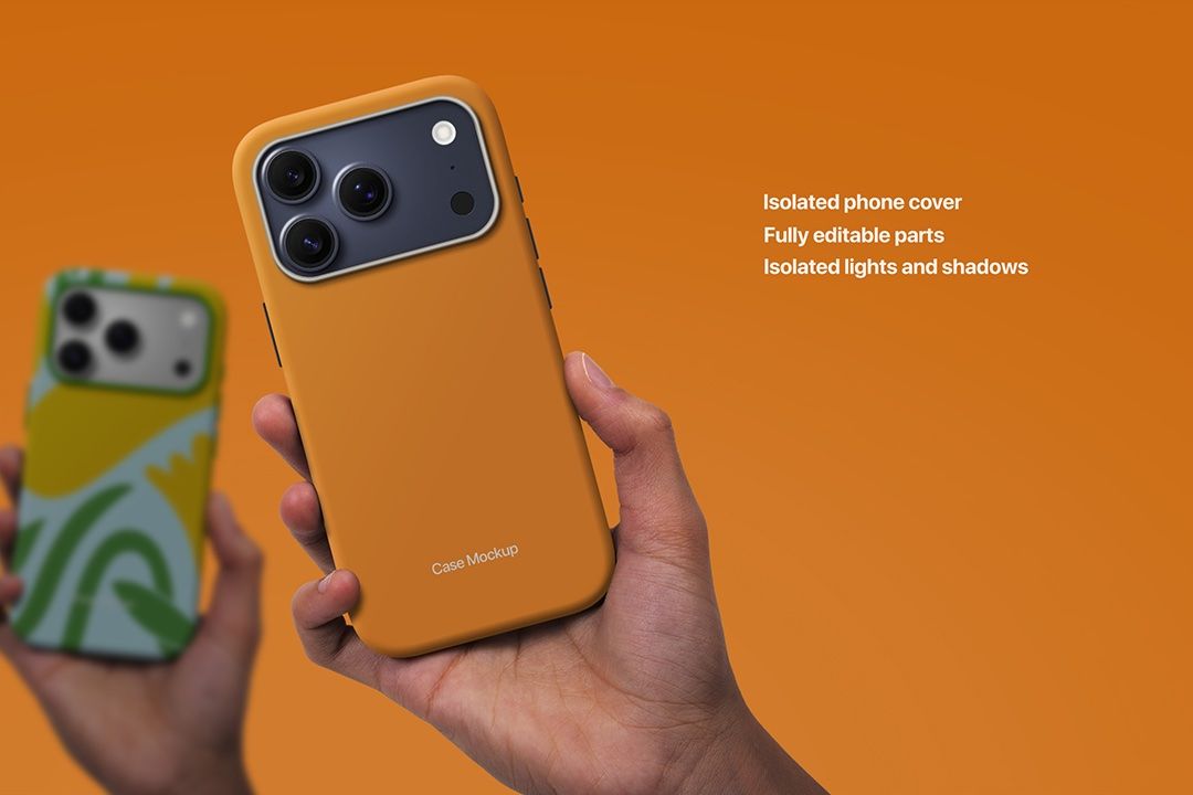 Phone Case Mockup – iPhone 17 Hand Holding