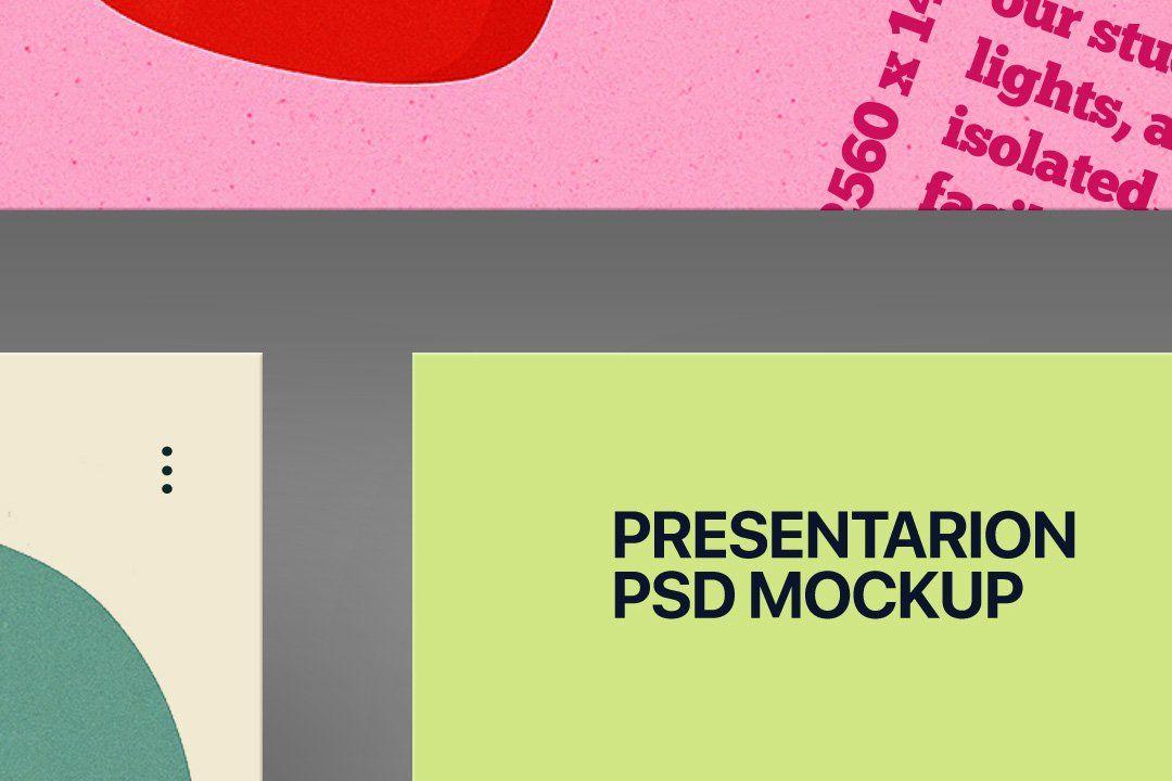 Presentation Slide Mockup – Screen Set (11 Objects)