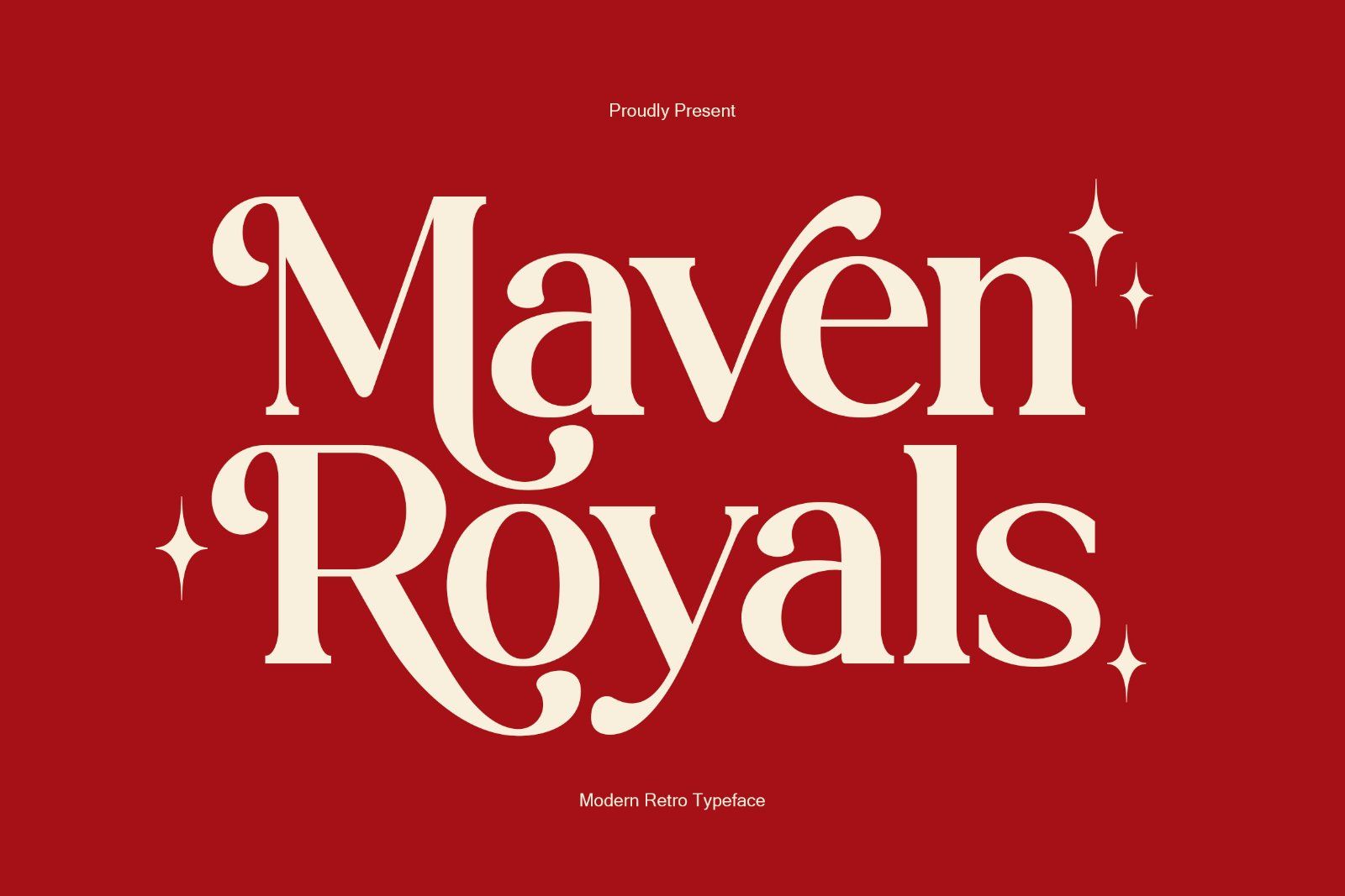 Maven Royals | Modern Retro Serif Typeface