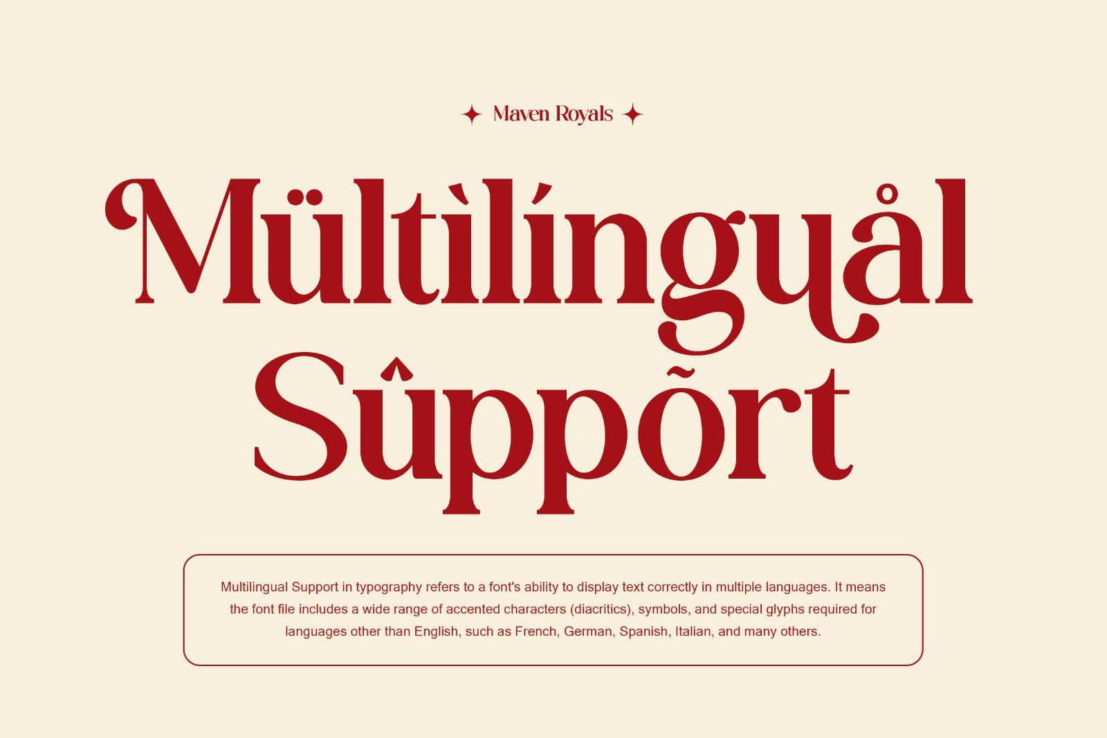 Maven Royals | Modern Retro Serif Typeface