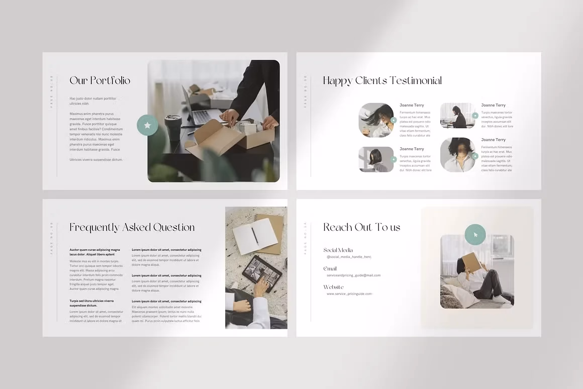 Service and Pricing Guide Canva