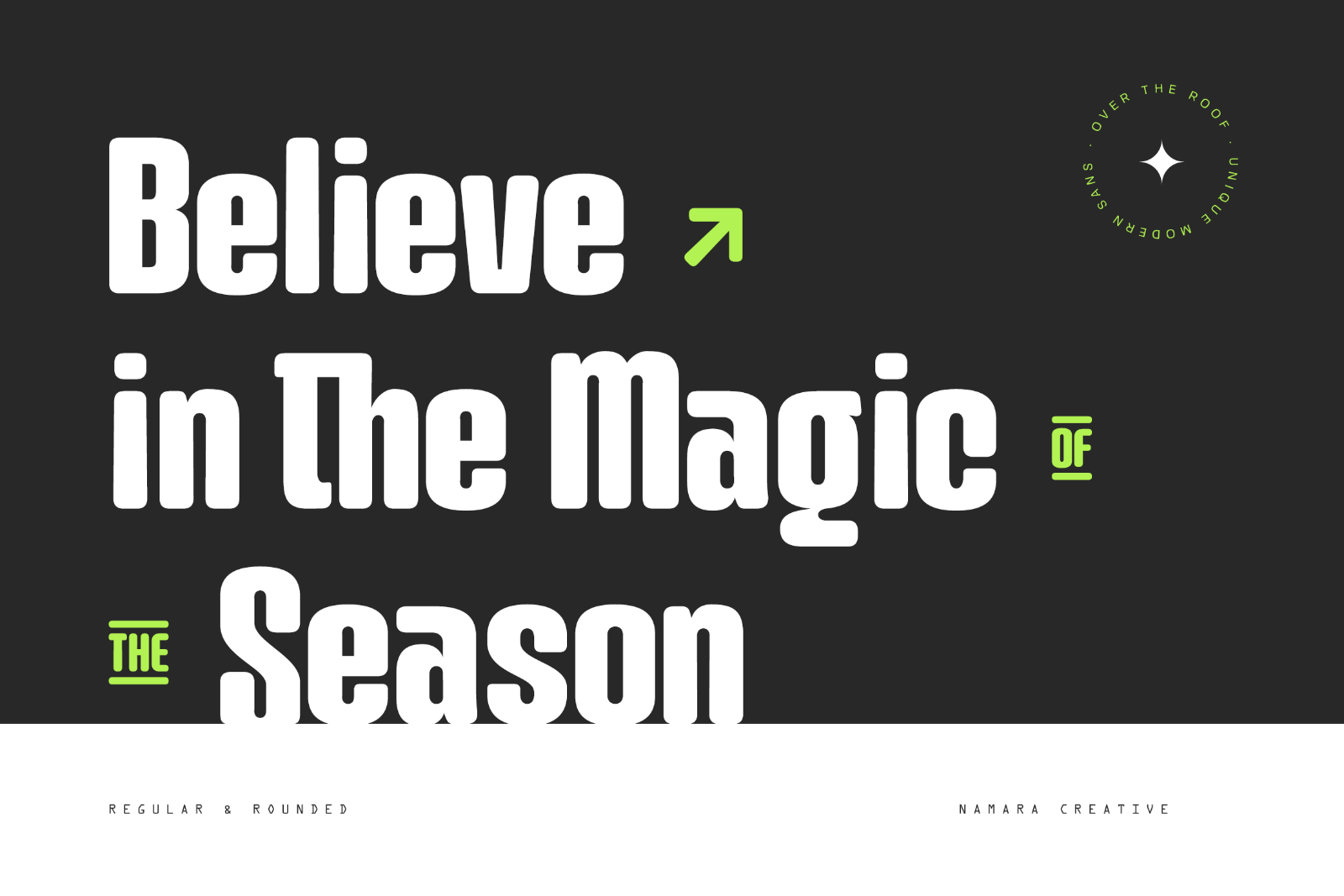 Over the Roof - Modern Display Font