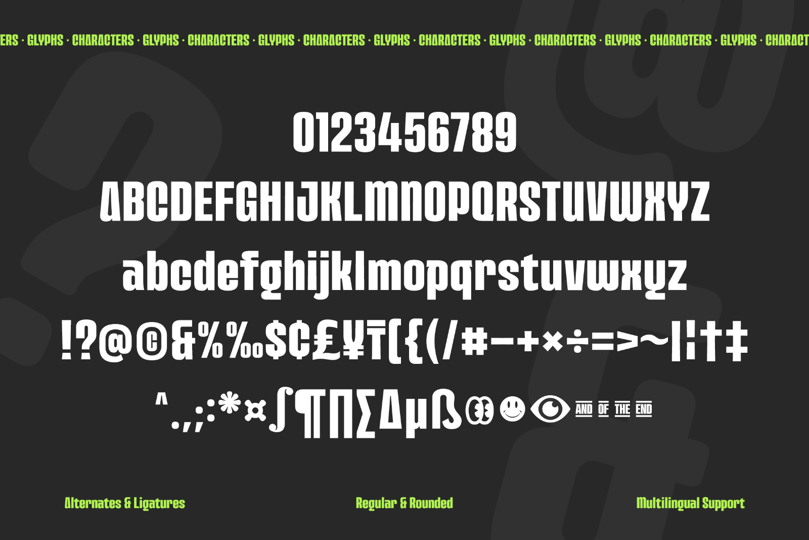 Over the Roof - Modern Display Font