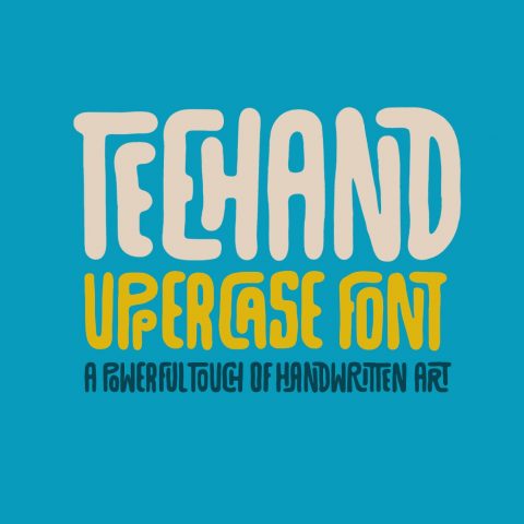 Teehand Uppercase Font