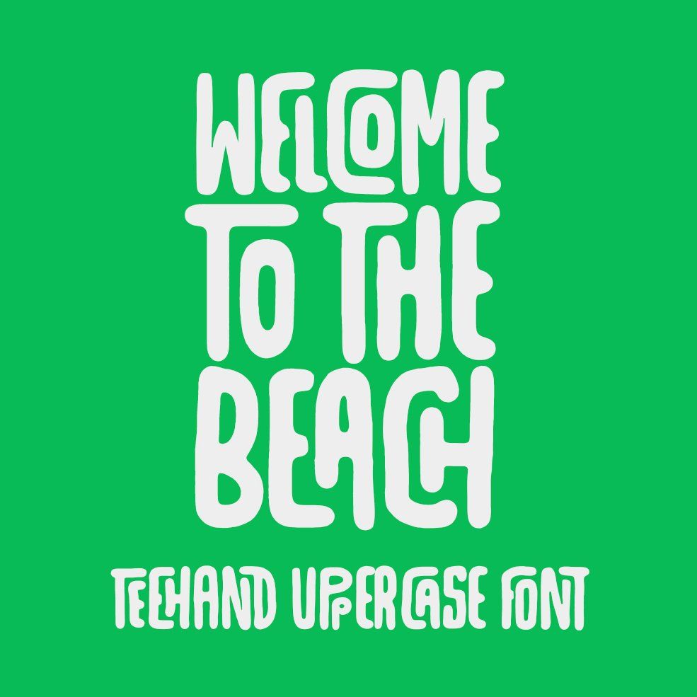 Teehand Uppercase Font