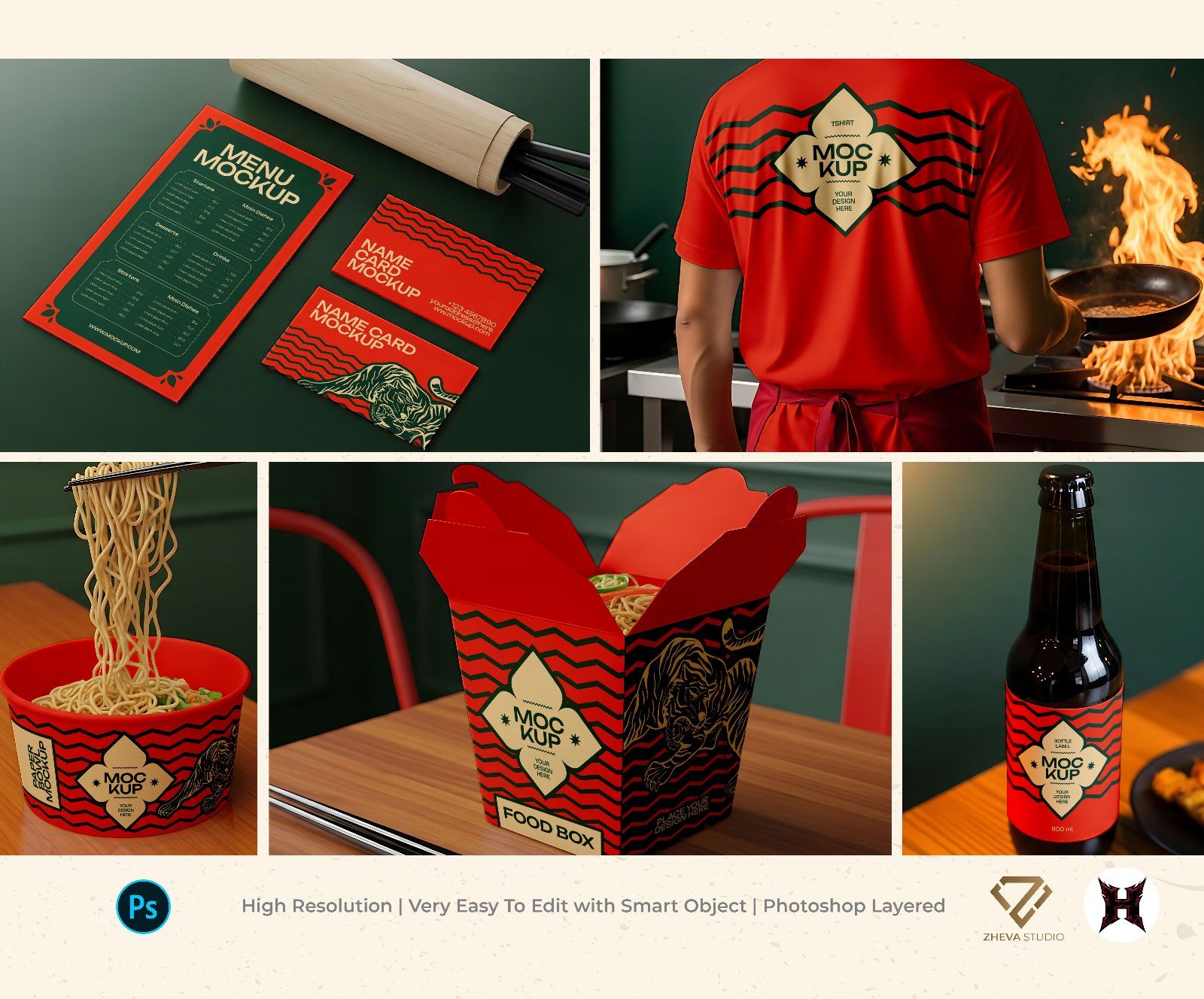 Premium Thai Resto Mockup